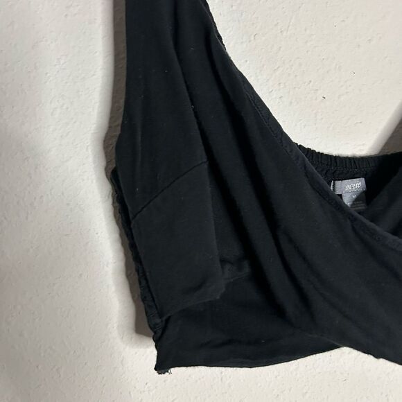 Aerie Wide Strap Crossover Bralette in Black Size M - Picture 3 of 8